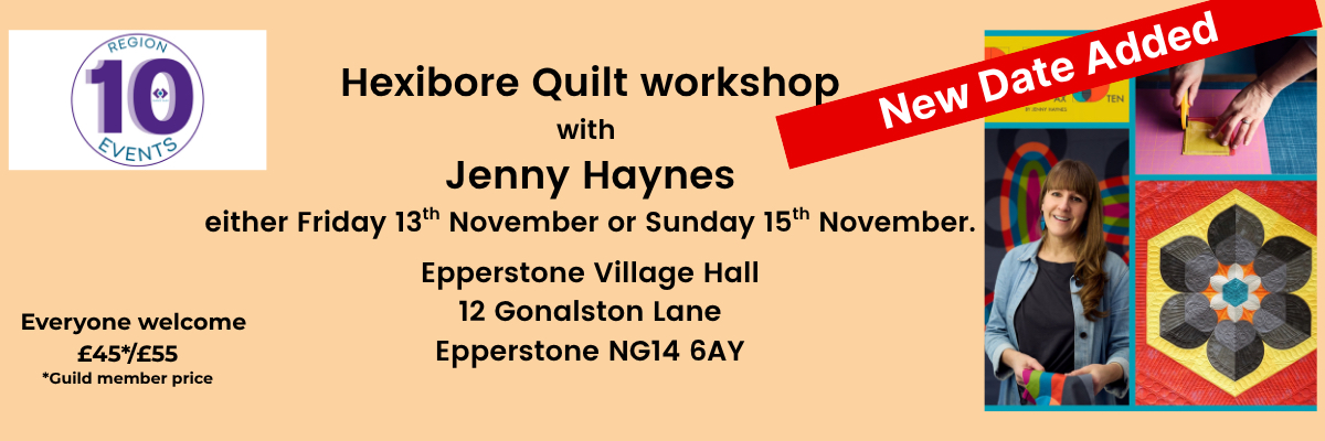 Hexibore Quilt workshop with Jenny Haynes