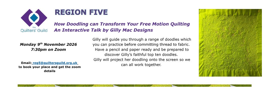 How Doodling can transform your Free Motion Quilting
